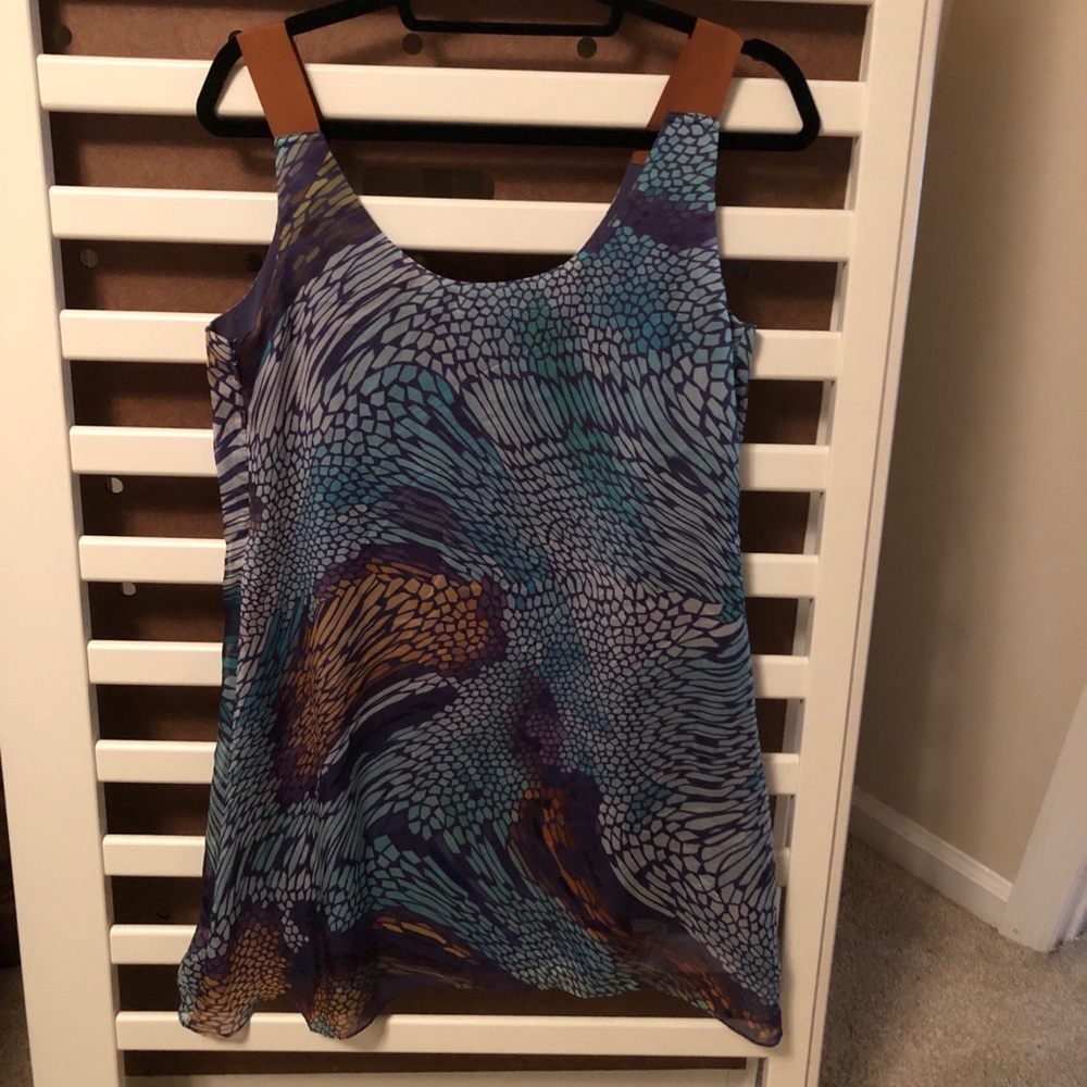 Badgley Mischka top. Wore one time. Silk. Hi lo.